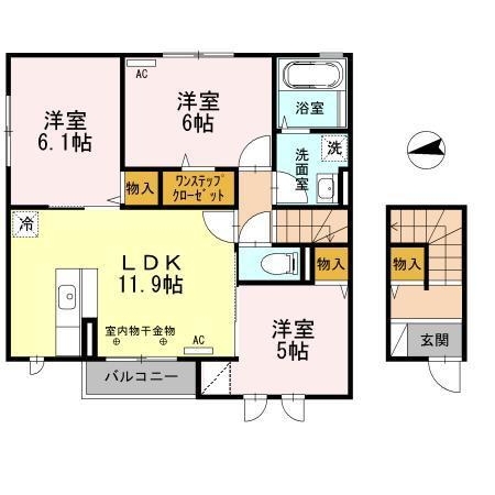 ★D-room★インターネット無料★カーサ・フェリーチェ