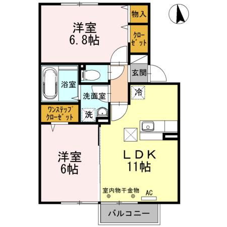★D-room★インターネット無料★メゾン・エスポワールA