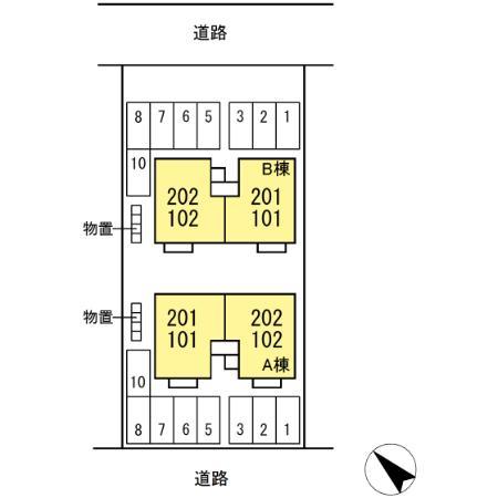 ★D-room★インターネットWi-Fi無料★グランヴィラージュB