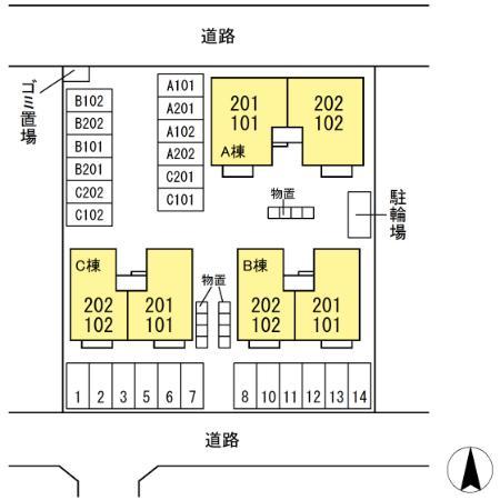 ★D-room★インターネットWi-Fi無料★ヴィラ ラモールA