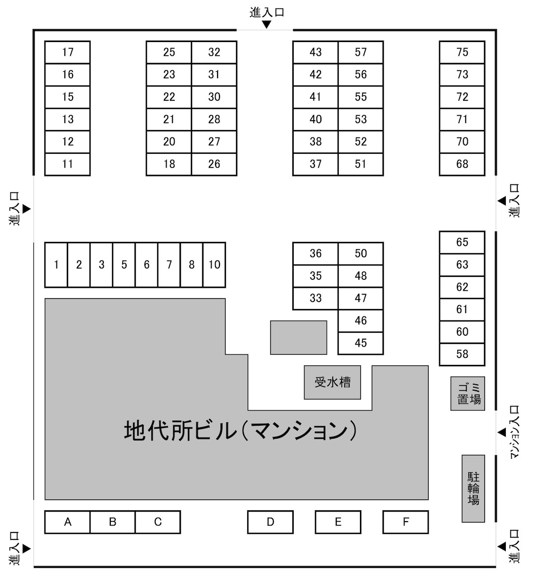地代所マンション駐車場