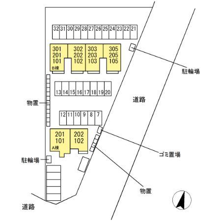 ★D-room★インターネットWi-Fi無料★シャンテ城下B
