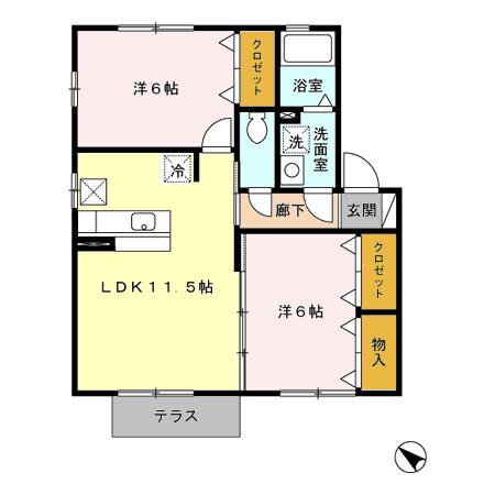 ★D-room★ペット可(小型犬)★都市ガス★インターネットWi-Fi無料★セジュールポムC