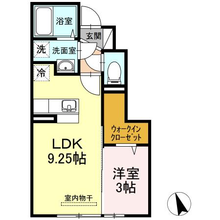 ★D-room★ペット可(小型犬)★インターネットWi-Fi無料★グランモアK