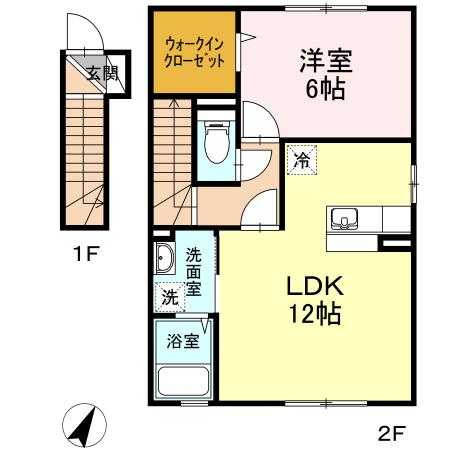 ★D-room★ペット可(小型犬のみ)★インターネットWi-Fi無料★ソレアードコートKARUNI