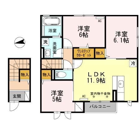 ★D-room★インターネット無料★カーサ・フェリーチェ