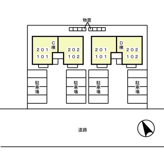 ★D-room★インターネットWi-Fi無料★グランヴィラージュC