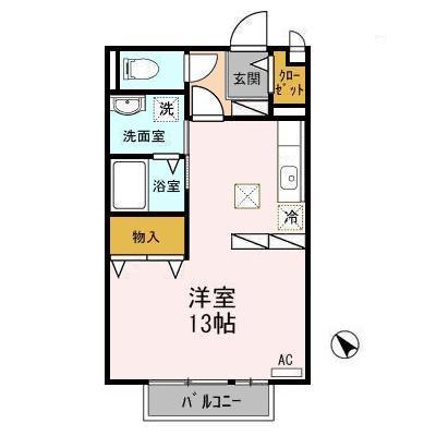 ★D-room★都市ガス★インターネットWi-Fi無料★クレールメゾン