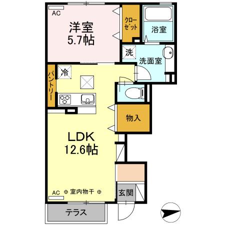 ★D-room★オール電化★インターネット無料★ドゥ・ルグラン