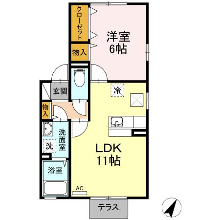 ★D-room★都市ガス★インターネットWi-Fi無料★セジュール ラピス
